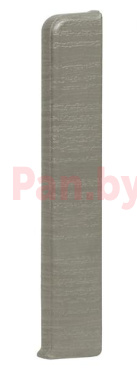 Заглушка для плинтуса ПВХ LinePlast LB020 Металлик Файн-лайн, 100мм (правая) фото № 1