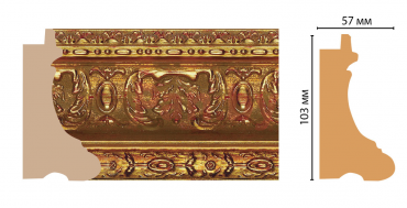 Декоративный багет для стен Декомастер Ренессанс 400-954 фото № 2