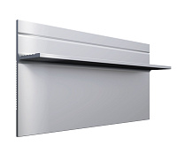 Плинтус напольный алюминиевый AlPro13 7208 Panel теневой анодированный