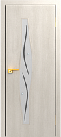 Межкомнатная дверь МДФ ламинированная Юни Стандарт С-10, Беленый дуб (фьюзинг)