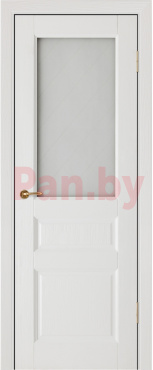 Межкомнатная дверь массив сосны Vilario (Стройдетали) Леонардо ДО, Белый фото № 1