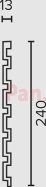 Декоративная реечная панель из дюрополимера Decor-Dizayn DD916-70SH 3000*240*13 мм фото № 2