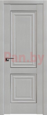 Межкомнатная дверь царговая ProfilDoors серия X Классика 27X, Пекан белый (молдинг серебро)