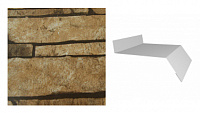 Сливная планка для сайдинга Grand Line Экобрус металлическая Sand Stone