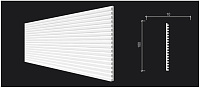 Декоративная реечная панель из дюрополимера Decor-Dizayn Белая Лепнина DD905 3000*180*10 мм