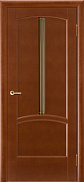 Межкомнатная дверь массив сосны Vilario (Стройдетали) Ветразь ДЧ, Красное дерево