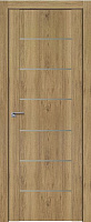 Межкомнатная дверь царговая экошпон ProfilDoors серия XN Модерн 2.07XN, Дуб салинас светлый (молдинг алюминий)