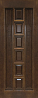 Межкомнатная дверь массив сосны Поставский мебельный центр Модель №11 ДГ, Темный лак (800х2000)