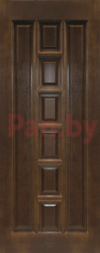 Межкомнатная дверь массив сосны Поставский мебельный центр Модель №11 ДГ, Темный лак (800х2000)