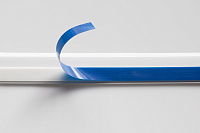 Нащельник пластиковый (ПВХ) самоклеящийся Текопласт белый 30 мм