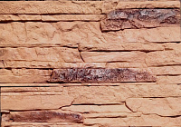 Декоративный искусственный камень Polinka Сланец Рифейский гипсовый угловой составной У0204Л, коричневый люкс