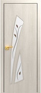 Межкомнатная дверь МДФ ламинированная Юни Стандарт С-20, Беленый дуб (фьюзинг)