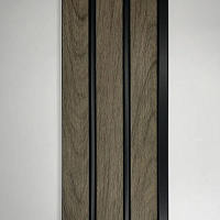 Декоративная реечная панель из полистирола Grace 3D Rail Дуб антик, 2800*120*10 мм