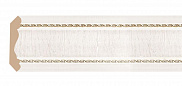 Плинтус потолочный из пенополистирола Декомастер Дуб белый с золотом 174-7D (42*42*2400мм)