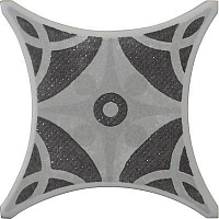 Декор из керамогранита Atem Texas GR 1 серый 100x100, глазурованный
