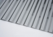 Поликарбонат профилированный Юг-Ойл-Пласт Серый 0,8 мм (трапеция)