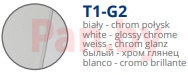 Накладка на цилиндр Nomet Standard T-003-100T.T1-G2 (белый-хром глянец) фото № 2