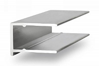 Торцевой профиль для поликарбоната Юг-Ойл-Пласт F-6мм алюминиевый