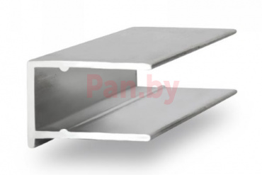 Торцевой профиль для поликарбоната Юг-Ойл-Пласт F-6мм алюминиевый фото № 1