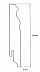 Плинтус напольный МДФ Teckwood Цветной 100 мм, Дуб Скэйл (Oak Scale) фото № 2