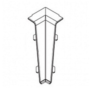 Угол внутренний для плинтуса ПВХ Winart Quadro 55 мм, 2 шт. (в цвет плинтуса)
