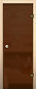 Дверь для бани и сауны стеклянная Akma Light Бронза (стекло матовое)