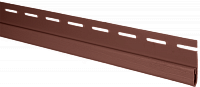 Финишная планка для сайдинга Альта-Профиль Красно-коричневый, 3,66м