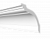 Плинтус потолочный из дюрополимера Decor-Dizayn Белая Лепнина Карниз DD 08 фото № 1