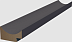 Профиль для панелей МДФ WellMaker ПНл-39 Графит, левый, 2800*29*16 мм фото № 1