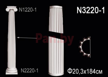 Полуколонна из полиуретана Перфект N3220-1 фото № 2