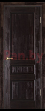Межкомнатная дверь массив сосны Vilario (Стройдетали) Леонардо ДГ, Венге (900х2000) фото № 1