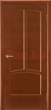 Межкомнатная дверь массив сосны Vilario (Стройдетали) Ветразь ДГ, Красное дерево (900х2000)