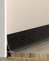 Плинтус напольный алюминиевый Pro Design Corner L 584 щелевой анодированный Черный
