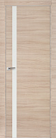 Межкомнатная дверь МДФ ProfilDoors серия Z 6Z, Капучино кроскут Белый лак (кромка хром, 4-сторон)