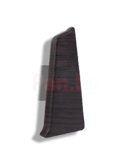 Заглушка для плинтуса ПВХ Декор Пласт 67 LL026 Зебрано Черно-Коричневый, правая фото № 1