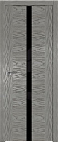 Межкомнатная дверь царговая экошпон ProfilDoors серия N 2.04N, Дуб Скай Деним Черный лак