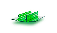 Соединительный профиль для поликарбоната Юг-Ойл-Пласт разъемный НСР 6-10 мм зеленый (база/крышка)