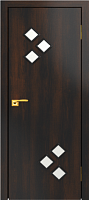 Межкомнатная дверь МДФ ламинированная Юни Стандарт С-33, Венге