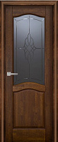 Межкомнатная дверь массив ольхи Vilario (Стройдетали) Лео Античный орех