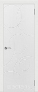 Межкомнатная дверь эмаль Эстэль Граффити 4, Белая Эмаль
