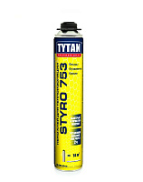 Клей-пена монтажная Tytan Professional Styro 753 для теплоизоляции, 750 мл