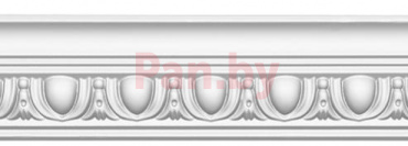 Плинтус потолочный из полиуретана Декомастер 95613F гибкий (55*55*2400мм) фото № 1