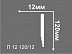 Плинтус потолочный из пенополистирола Де-Багет П 12 120х12 мм фото № 2