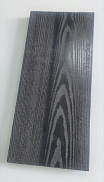 Террасная доска (декинг) из ДПК Терропласт на основе ПВХ, 165х6000мм Графит, брашированная