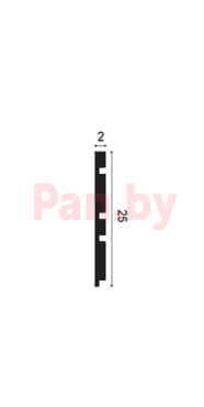 Декоративная реечная панель из полиуретана Orac Decor W119 Bar Mix 2000*250*20 мм фото № 3