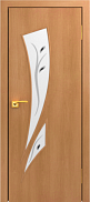 Межкомнатная дверь МДФ ламинированная Юни Стандарт С-2, Миланский орех (фьюзинг)