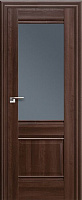 Межкомнатная дверь царговая ProfilDoors серия X Классика 2X, Орех сиена Мателюкс графит