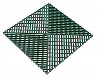 Газонная решетка ПВХ Альта-Профиль с дополнительным обрамлением 0.4*0.4м, зеленый