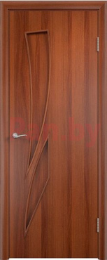Межкомнатная дверь МДФ ламинированная Verda C2 Итальянский орех
