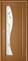 Межкомнатная дверь массив сосны Vilario (Стройдетали) Руссо ДЧ, Орех (900х2000)